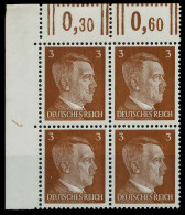 3. REICH 1941 Nr 782 Postfrisch VIERERBLOCK ECKE-OLI X78008E - Neufs