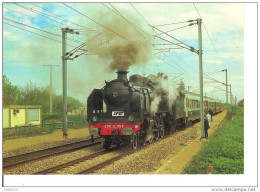 LOCOMOTIVE Vapeur 230 G 353 De La SNCF Entre Montargis & Gien / N° A 30 / Train Spécial IFC04/1988 / VIERGE Impeccable++ - Eisenbahnen