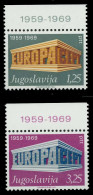 JUGOSLAWIEN 1969 Nr 1361I-1362I Postfrisch ORA X9D1B52 - Unused Stamps