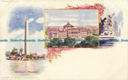 R659876 Washington. Library Of Congress. Washington Monument. American Souvenir - Monde