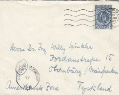 Dänemark Zensurpost Aus Dem Jahr 1947 Von Aalborg Nach Offenbach - Lettres & Documents