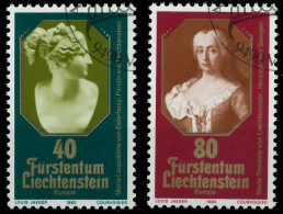 LIECHTENSTEIN 1980 Nr 741-742 Gestempelt X59A06E - Used Stamps