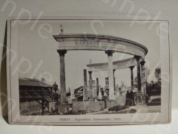 Photo Cabinet France Exposition Universelle PARIS 1878. Pignolet Photo. Marbres - Europa