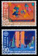 LIECHTENSTEIN 1992 Nr 1033-1034 Gestempelt X5D919A - Used Stamps