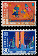 LIECHTENSTEIN 1992 Nr 1033-1034 Gestempelt X5D91BE - Used Stamps