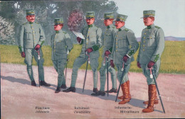 Armée Suisse, Schweizerische Felduniforme, Infanterie, Litho (2) - Uniformes