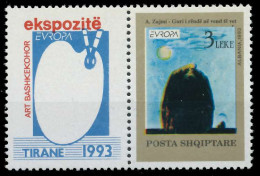 ALBANIEN 1993 Nr 2529Zfl Postfrisch WAAGR PAAR X5DAE5E - Albanie