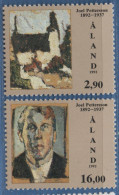 Aland 1992 Paintings By Joel Pattersaon 2 Values MNH - Moderne