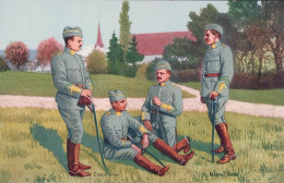 Armée Suisse, Schweizerische Felduniforme, Cavalerie, Litho (3) - Uniforms