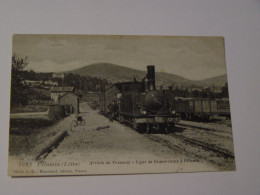 LOIRE-PELUSSIN-1053-ARRIVEE DU TRAMWAY-LIGNE DE GRAND CROIX A PELUSSIN ED BLANCHARD ANIMEE - Pelussin