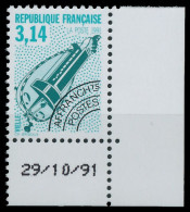 FRANKREICH 1992 Nr 2877A Postfrisch ECKE-URE X61F14E - Neufs