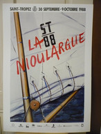 KLASEN Peter. La Nioulargue Saint Tropez 88 (voile Et Mât). Affiche De Galerie, 1988,  Parfaitement Neuve. - Manifesti