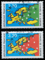 FRANKREICH DIENST EUROPARAT Nr 47-48 Gestempelt S254C56 - Afgestempeld