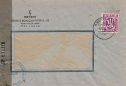 Bund Zensurpost Aus Dem Jahr 1945 Von Siemens Nürnberg - Covers & Documents