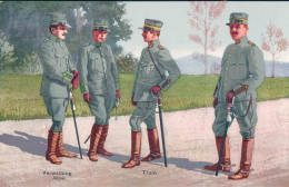 Armée Suisse, Schweizerische Felduniforme, Train, Litho (6) - Uniformen