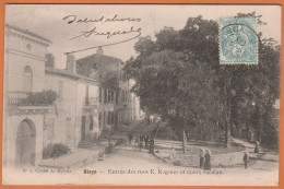 CPA 33 Blaye 33390 Entrée Des Rues Regnier Et Cours Sacalan Cliché A.Dubois Ecrite 1905 - Blaye