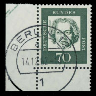 BRD BUND DS BED. DEUTSCHE Nr 358yb Zentrisch Gestempelt ECKE X64255A - Used Stamps