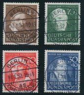 BRD BUND 1951 Nr 143-146 Zentrisch Gestempelt Gepr. X642576 - Used Stamps