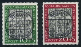 BRD BUND 1951 Nr 139-140 Zentrisch Gestempelt X64257E - Used Stamps