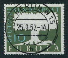 BRD BUND 1957 Nr 268 Zentrisch Gestempelt X642686 - Usati