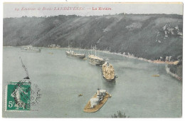 Cpa. 29 LANDEVENNEC (ar. Châteaulin) La Rivière (Bateaux) 1910    N° 24  (rare, Colorisée) - Landévennec