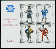 SCHWEIZ BLOCK KLEINBOGEN 1970-1979 Block 22-05 X66EEE2 - Blocks & Sheetlets & Panes