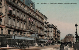 Bruxelles - Le Grand Hôtel (Boulevard Anspach) - Cafés, Hoteles, Restaurantes