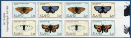 Aland 1994 Butterfly Stamp Booklet MNH Militaea Cinxia, Quercusia, Parnassius , Hesperia Comma - Butterflies