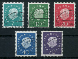 BRD BUND DS HEUSS 3 Nr 302-306 Gestempelt X69B41A - Used Stamps