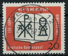 BRD BUND 1962 Nr 382 Zentrisch Gestempelt X69B53A - Oblitérés