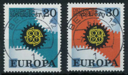 BRD BUND 1967 Nr 533-534 EST Zentrisch Gestempelt X69B6B2 - Used Stamps