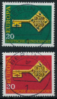 BRD BUND 1968 Nr 559-560 Zentrisch Gestempelt X69B6E2 - Oblitérés