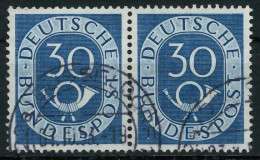 BRD BUND DS POSTHORN Nr 132 Gestempelt WAAGR PAAR X69B80E - Used Stamps