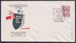 .Yugoslavia, 1964-05-01, Croatia, Bjelovar, Month Of Protection At Work, Special Postmark & Cover - Autres & Non Classés