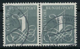 BRD BUND 1955 Nr 226xv Gestempelt WAAGR PAAR X69B996 - Used Stamps