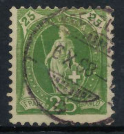 SCHWEIZ STEHENDE HELVETIA Nr 59XAf Zentrisch Gestempelt X6AA526 - Used Stamps