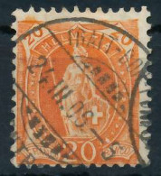 SCHWEIZ STEHENDE HELVETIA Nr 74Da Zentrisch Gestempelt X6AA6A2 - Used Stamps