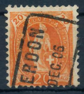SCHWEIZ STEHENDE HELVETIA Nr 74Ca Zentrisch Gestempelt X6AA68E - Used Stamps