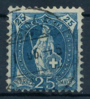 SCHWEIZ STEHENDE HELVETIA Nr 75 Zentrisch Gestempelt X6AA6AE - Used Stamps