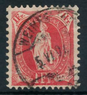 SCHWEIZ STEHENDE HELVETIA Nr 79Cb Gestempelt X6AA6DA - Used Stamps