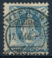 SCHWEIZ STEHENDE HELVETIA Nr 81A Zentrisch Gestempelt X6AA71E - Used Stamps