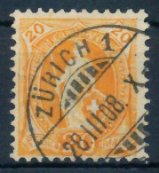 SCHWEIZ STEHENDE HELVETIA Nr 88Da Gestempelt X6AA726 - Used Stamps