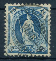 SCHWEIZ STEHENDE HELVETIA Nr 89Db Zentrisch Gestempelt X6AA72E - Used Stamps