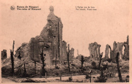 Nieuport (Ruines) - L'Église Vue De Face - Nieuwpoort