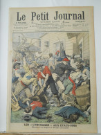 Le Petit Journal N°829 – 7 Octobre 1906 –Lynchages  Etats-Unis : Massacre Des Nègres à Atlanta – Typhon  Hong-Kong Chine - Le Petit Journal