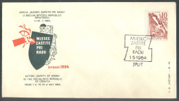 .Yugoslavia, 1964-05-01, Croatia, Split, Month Of Protection At Work, Special Postmark & Cover - Other & Unclassified