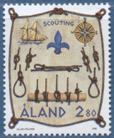 Aland 1998-07 Scouting, Compass, Scouting Knotts, 1 Value MNH - Nuevos