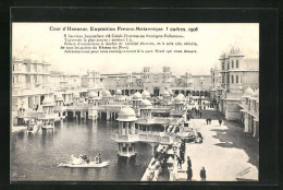 AK Londres, Exposition Franco-Britannique 1908, Cour D` Honneur  - Expositions