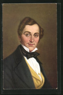 AK Portrait Albert Lortzing Mit Fliege Im Anzug, 1801-1851  - Entertainers
