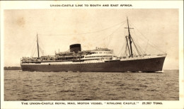 CPA Passagierschiff Athlone Castle, Union Castle Line UC - Andere & Zonder Classificatie